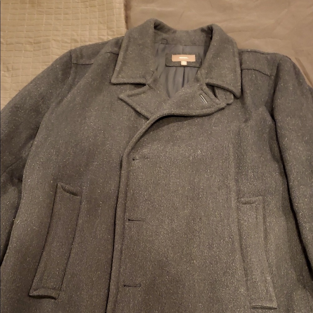 Men’s marbled pea coat